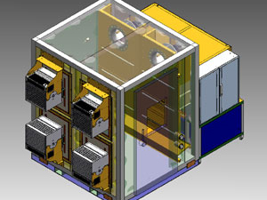 Photovoltaik Prüfkammer Wireframe Feutron Klimasimulation GmbH